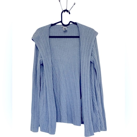 Barefoot Dreams CozyChic Ultra Lite Hooded Cardigan Light Blue Size Extra Small - Picture 1 of 5